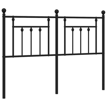 Metal Replace Headboard Black 135 cm