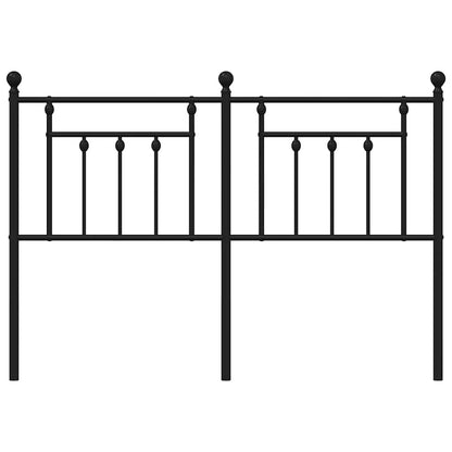 Metal Replace Headboard Black 135 cm