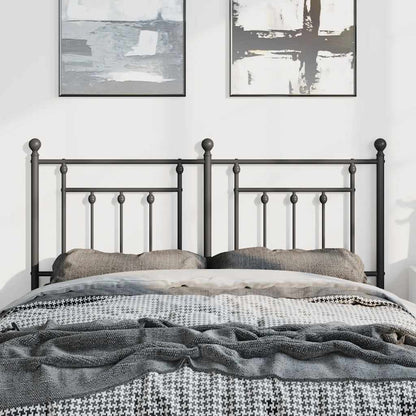 Metal Replace Headboard Black 150 cm