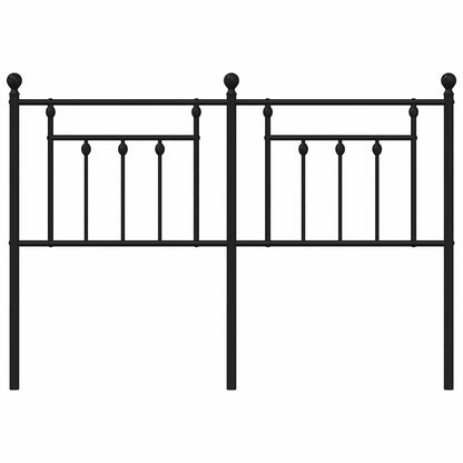 Metal Replace Headboard Black 150 cm