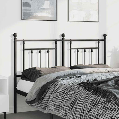 Metal Replace Headboard Black 150 cm