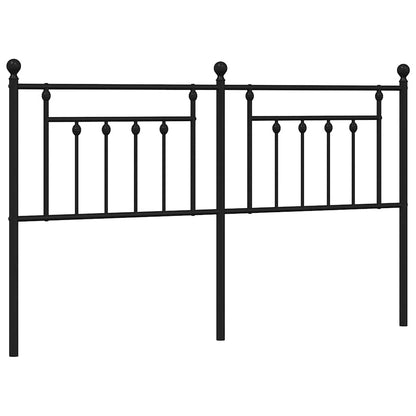 Metal Replace Headboard Black 160 cm