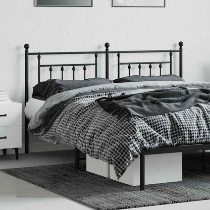 Metal Replace Headboard Black 160 cm