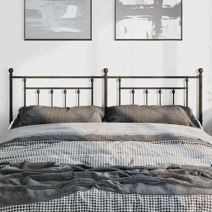 Metal Replace Headboard Black 180 cm