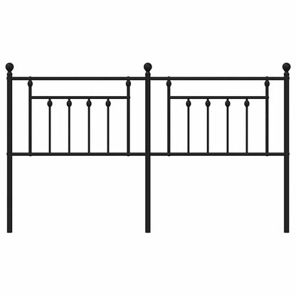 Metal Replace Headboard Black 180 cm
