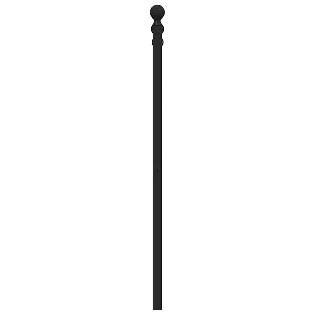 Metal Replace Headboard Black 180 cm
