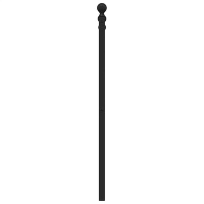 Metal Replace Headboard Black 180 cm