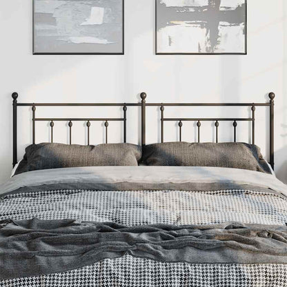 Metal Replace Headboard Black 193 cm