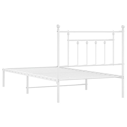 Bed Frame | White | Powder-Coated Steel | Single | Bed Frame