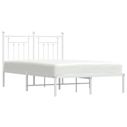 Bed Frame | White | Steel | Small Double | Bed Frame | Rectangular