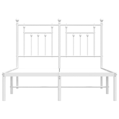 Bed Frame | White | Steel | Small Double | Bed Frame | Rectangular