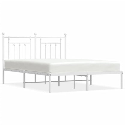 Bed Frame | White | Powder-Coated Steel | Double | Bed Frame