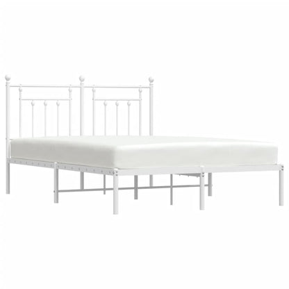 Bed Frame | White | Powder-Coated Steel | Double | Bed Frame