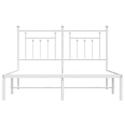 Bed Frame | White | Powder-Coated Steel | Double | Bed Frame