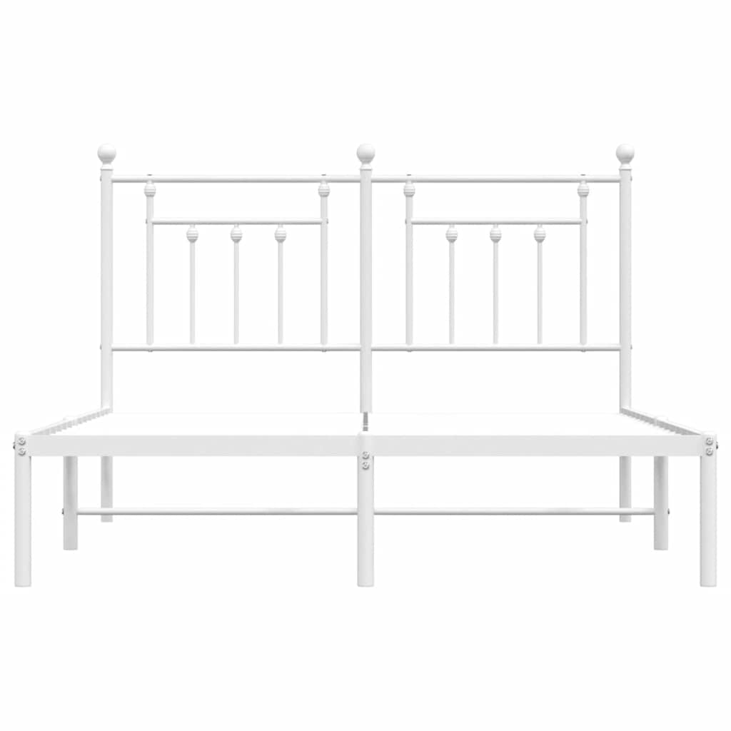 Bed Frame | White | Powder-coated steel | King Size | Bed Frame