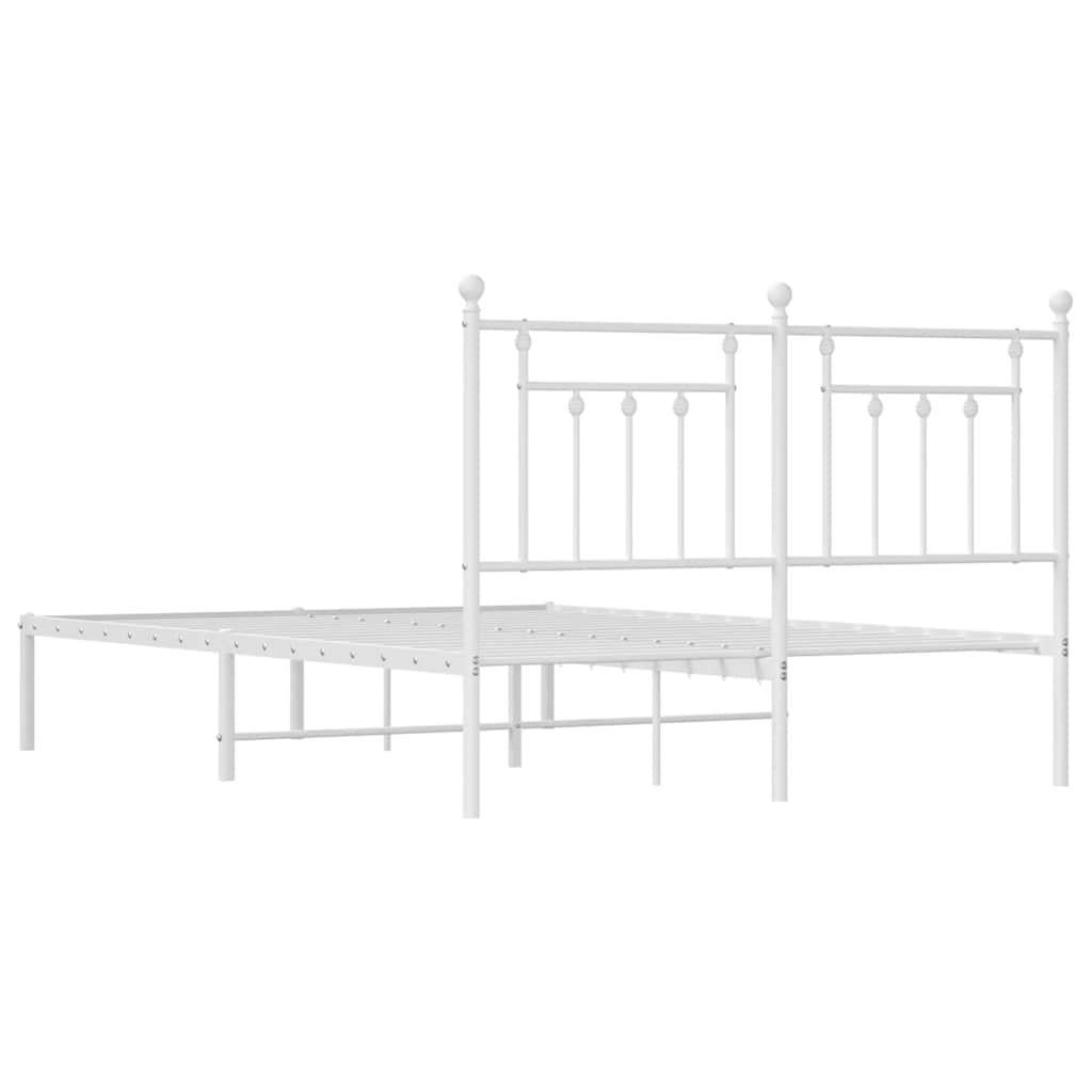 Bed Frame | White | Powder-coated steel | King Size | Bed Frame