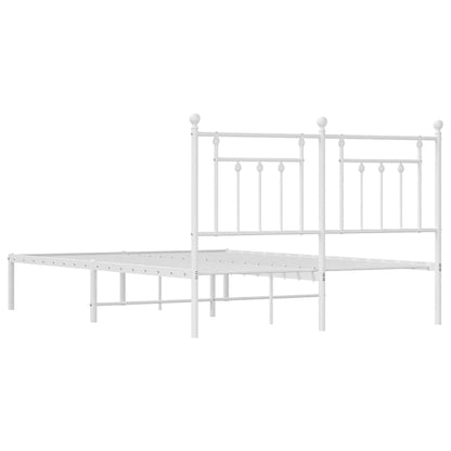 Bed Frame | White | Powder-coated steel | King Size | Bed Frame