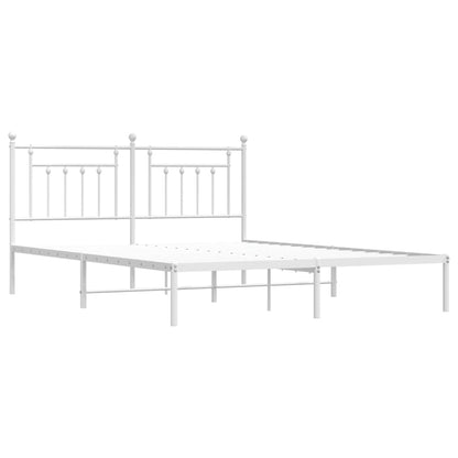Bed Frame | White | Powder-coated steel | 160x200 cm | Bed Frame
