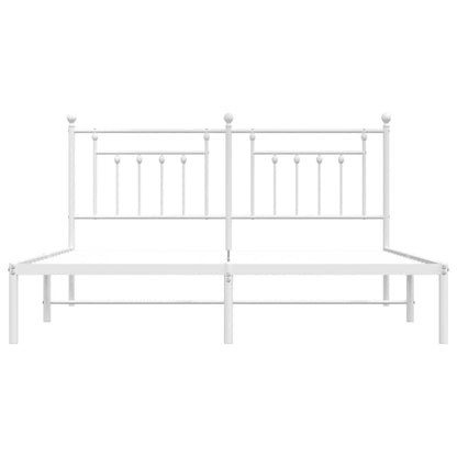 Bed Frame | White | Powder-coated steel | 160x200 cm | Bed Frame