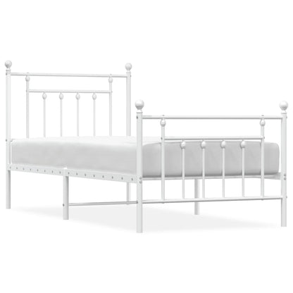 Bed Frame | White | Powder-coated steel | Single |  Durable  | Bed Frame