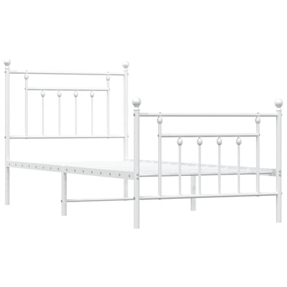Bed Frame | White | Powder-coated steel | Single |  Durable  | Bed Frame