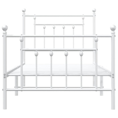 Bed Frame | White | Powder-coated steel | Single |  Durable  | Bed Frame