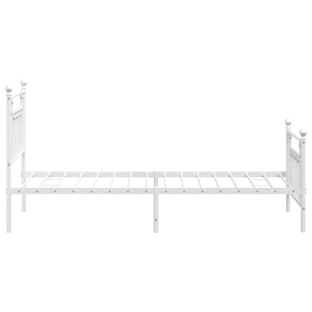 Bed Frame | White | Powder-coated steel | Single |  Durable  | Bed Frame