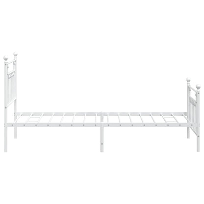 Bed Frame | White | Powder-coated steel | Single |  Durable  | Bed Frame