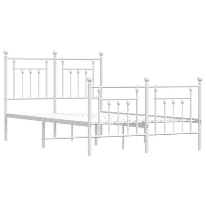 Bed Frame | White | Powder-Coated Steel | Small Double | Bed Frame