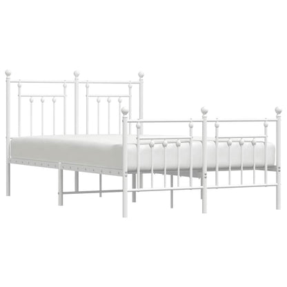 Bed Frame | White | Powder-Coated Steel | Small Double | Bed Frame