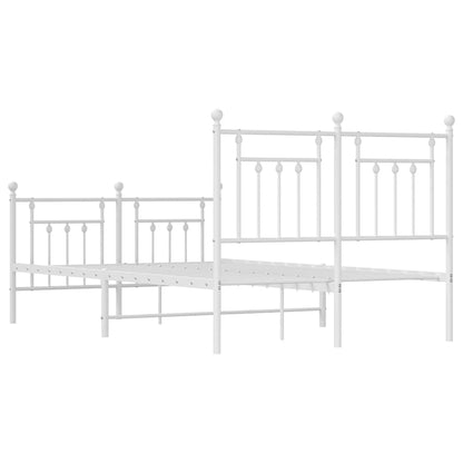 Bed Frame | White | Powder-Coated Steel | Small Double | Bed Frame