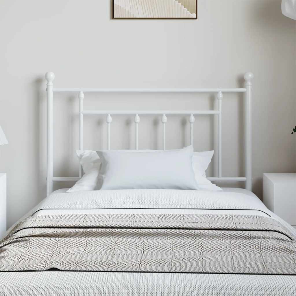 Metal Replace Headboard White 100 cm