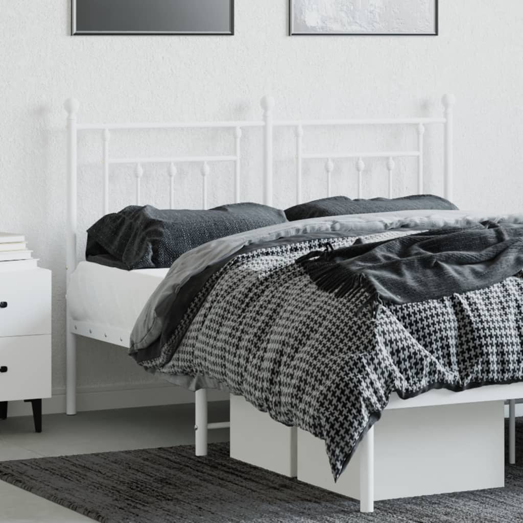 Metal Replace Headboard White 140 cm