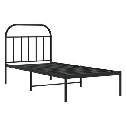 Bed Frame | Black | Powder-coated Steel | Single | Bed Frame
