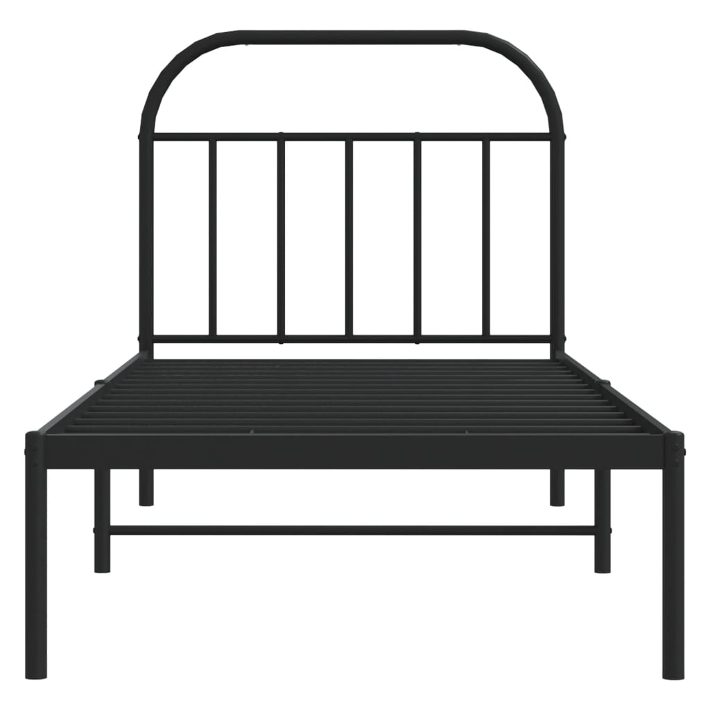 Bed Frame | Black | Powder-coated Steel | Single | Bed Frame