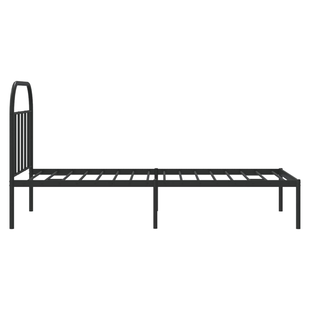Bed Frame | Black | Powder-coated Steel | Single | Bed Frame