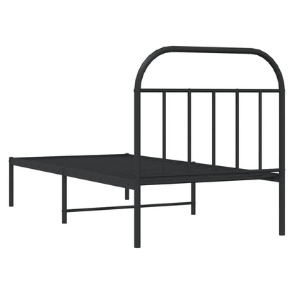 Bed Frame | Black | Powder-coated Steel | Single | Bed Frame