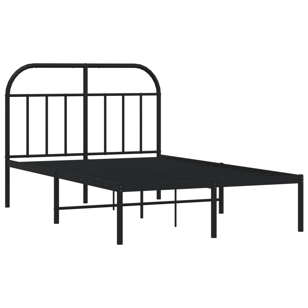 Bed Frame | Black | Steel | Small Double | Bed Frame | Rectangular
