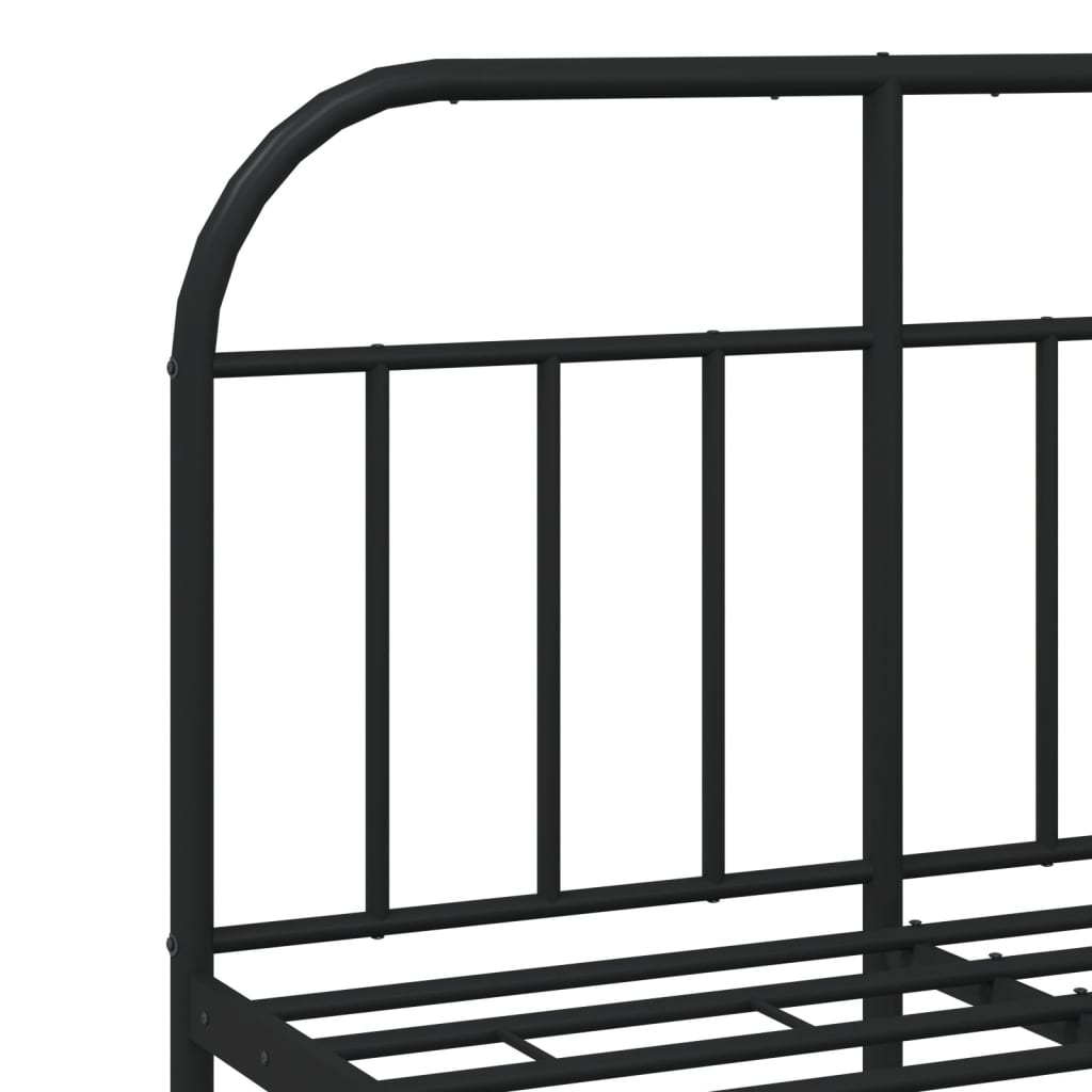 Bed Frame | Black | Steel | Small Double | Bed Frame | Rectangular