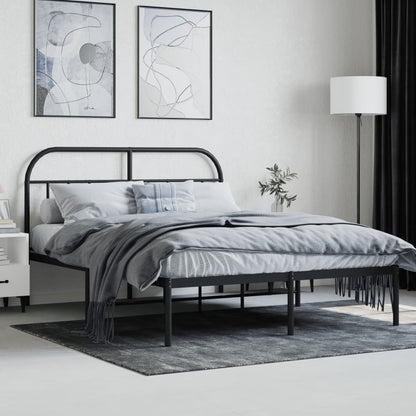 Bed Frame | Black | Powder-coated steel | Double | Bed Frame
