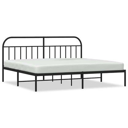 Bed Frame | Black | Powder-Coated Steel | Double | Bed Frame