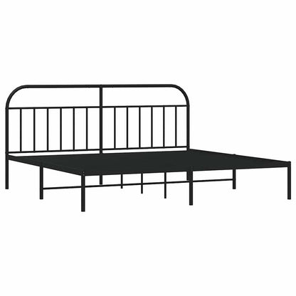 Bed Frame | Black | Powder-Coated Steel | Double | Bed Frame