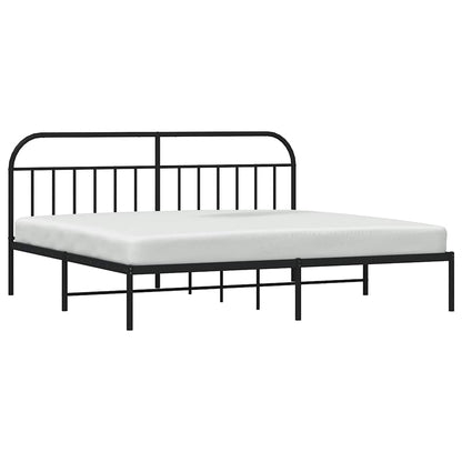Bed Frame | Black | Powder-Coated Steel | Double | Bed Frame