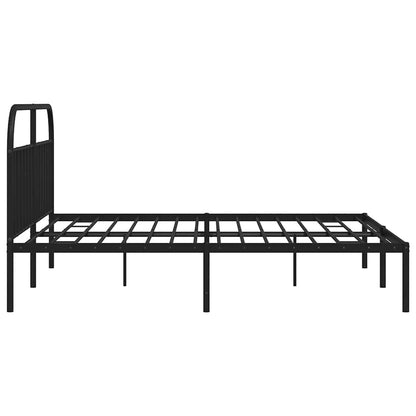 Bed Frame | Black | Powder-Coated Steel | Double | Bed Frame
