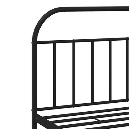 Bed Frame | Black | Powder-Coated Steel | Double | Bed Frame