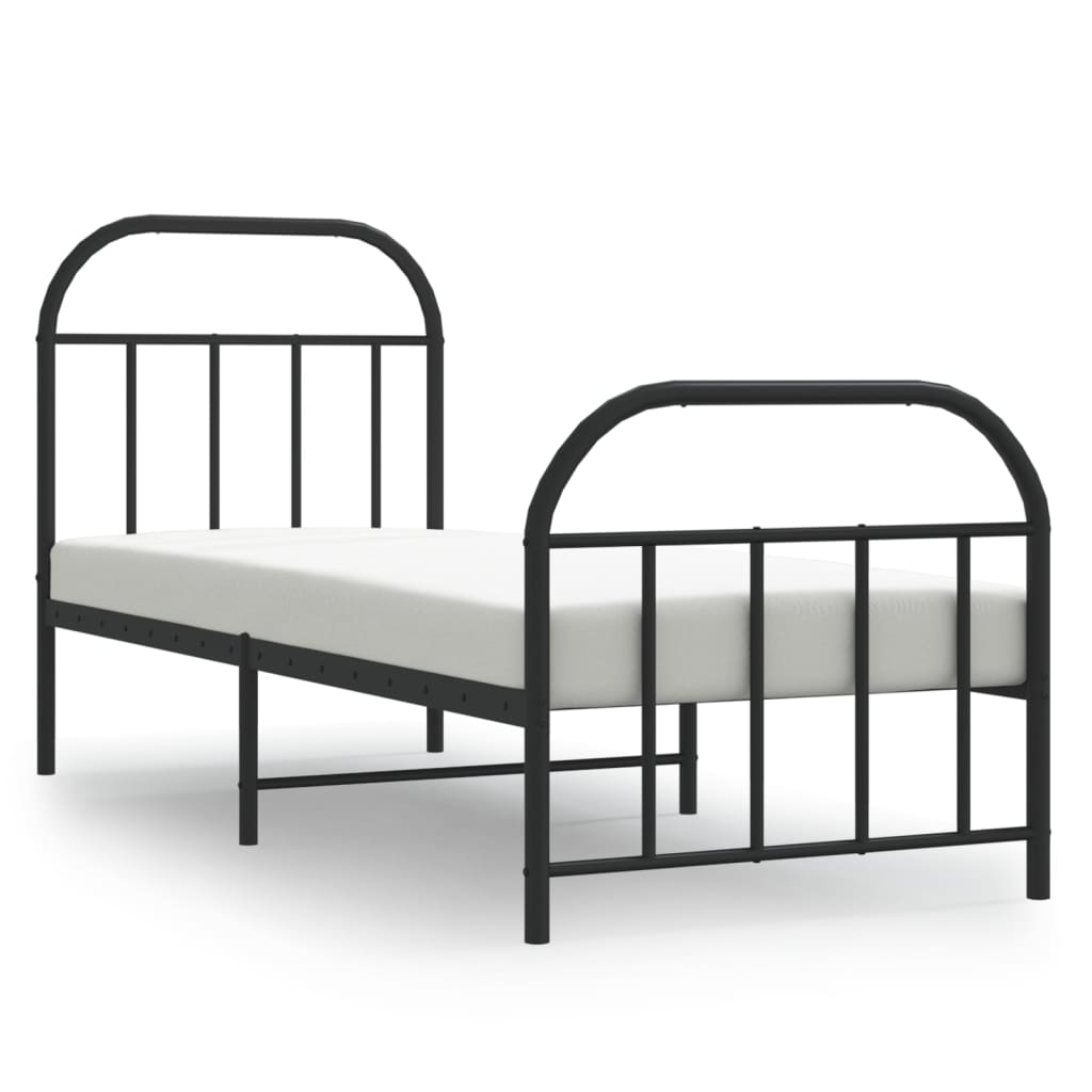 Bed Frame | Black | Powder-coated Steel | Small Single | Bed Frame