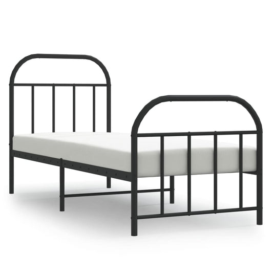 Bed Frame | Black | Powder-coated Steel | Small Single | Bed Frame