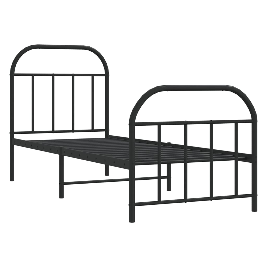 Bed Frame | Black | Powder-coated Steel | Small Single | Bed Frame