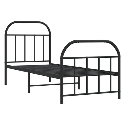 Bed Frame | Black | Powder-coated Steel | Small Single | Bed Frame