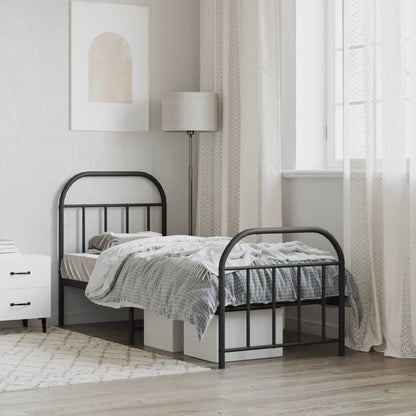 Bed Frame | Black | Powder-coated Steel | Small Single | Bed Frame
